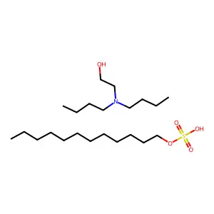 Ethanol, 2-(dibutylamino)-, compd. with dodecyl hydrogen sulfate (1:1) structure