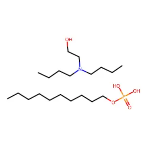 Phosphoric acid, monodecyl ester, compd. with 2-(dibutylamino)ethanol (1:?) structure