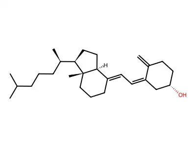 9,10-Secocholesta-5,7,10-trien-3-ol structure