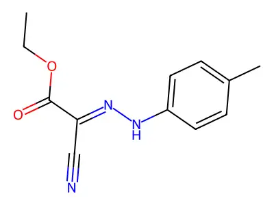 Ethyl cyano[2-(4-methylphenyl)hydrazinylidene]acetate structure