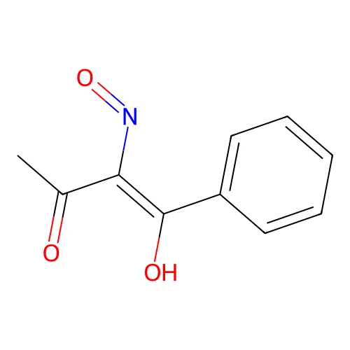 2-Hydroxyimino-1-phenylbutane-1,3-dione structure