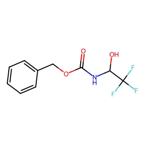 Benzyl (2,2,2-trifluoro-1-hydroxyethyl)carbamate structure