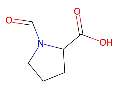 1-formyl-L-proline structure