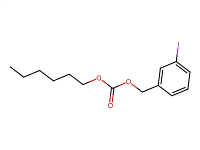 Carbonic acid, hexyl m-iodobenzyl ester structure