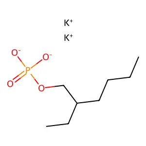 Phosphoric acid, mono(2-ethylhexyl) ester, potassium salt (1:2) structure