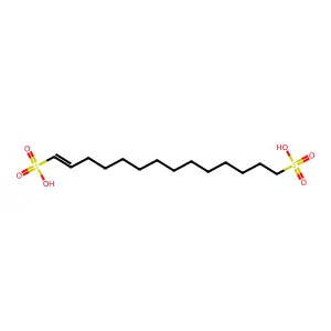 1-Tetradecenedisulfonic acid structure