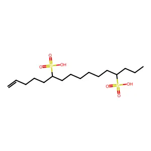 1-Hexadecenedisulfonic acid structure