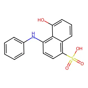 1-Naphthalenesulfonic acid, 5-hydroxy-4-(phenylamino)- structure