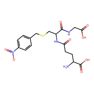S-(4-nitrobenzyl)-glutathione structure