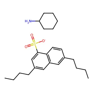 Naphthalenesulfonic acid, dibutyl-, compd. with cyclohexanamine (1:1) structure