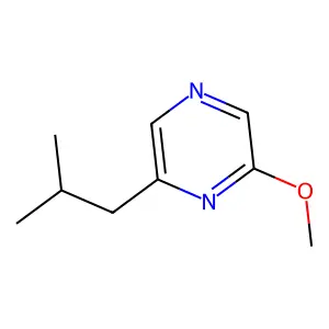 Pyrazine, 2-methoxy-6-(2-methylpropyl)- structure