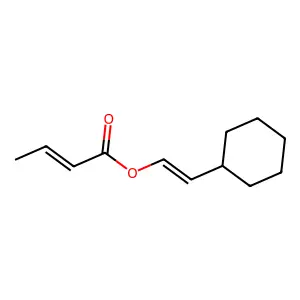 2-Butenoic acid, 2-cyclohexylethenyl ester structure