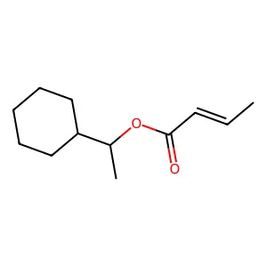 1-Cyclohexylethyl 2-butenoate structure