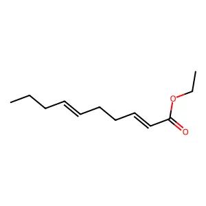 2,6-Decadienoic acid, ethyl ester structure