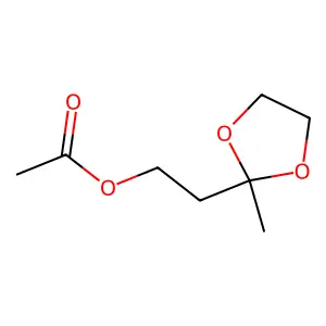 1,3-Dioxolane-2-ethanol, 2-methyl-, 2-acetate structure
