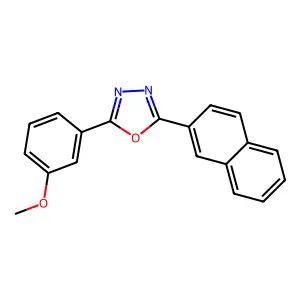 2-(3-Methoxyphenyl)-5-(2-naphthyl)-1,3,4-oxadiazole structure