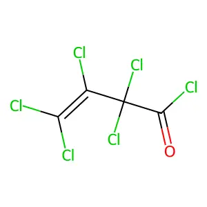 Pentachloro-3-butenoic acid chloride structure