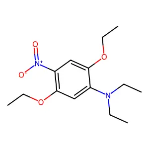 Benzenamine, 2,5-diethoxy-N,N-diethyl-4-nitro- structure