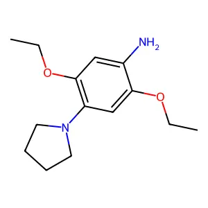 Benzenamine, 2,5-diethoxy-4-(1-pyrrolidinyl)- structure