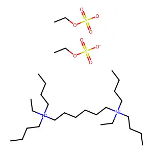N,N,N',N'-Tetrabutyl-N,N'-diethyl-1,6-hexanediaminium bis(ethyl sulfate) structure