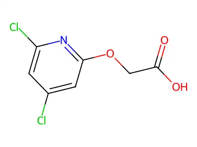 Acetic acid, ((3,5-dichloro-2-pyridyl)oxy)- structure