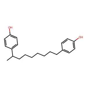 4,4'-(1-Methyloctylidene)bisphenol structure