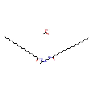Octadecanamide, N,N'-(iminodi-2,1-ethanediyl)bis-, acetate (1:1) structure