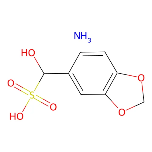 Azane;1,3-benzodioxol-5-yl(hydroxy)methanesulfonic acid structure
