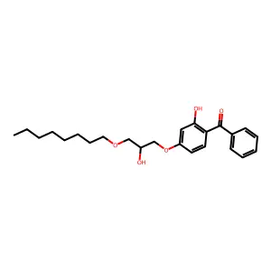 Methanone, [2-hydroxy-4-[2-hydroxy-3-(octyloxy)propoxy]phenyl]phenyl- structure