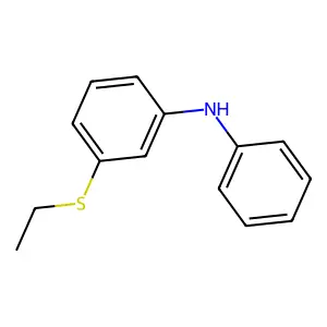 Benzenamine, 3-(ethylthio)-N-phenyl- structure