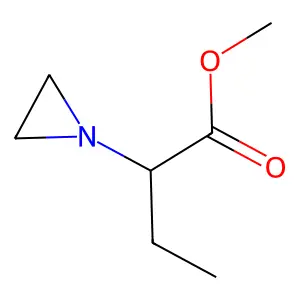 1-Aziridineacetic acid, alpha-ethyl-, methyl ester structure
