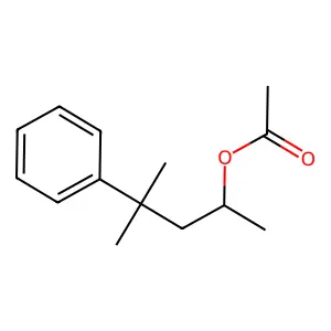 Benzenepropanol, alpha,gamma,gamma-trimethyl-, 1-acetate structure