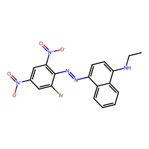 1-Naphthalenamine, 4-(2-(2-bromo-4,6-dinitrophenyl)diazenyl)-N-ethyl- structure