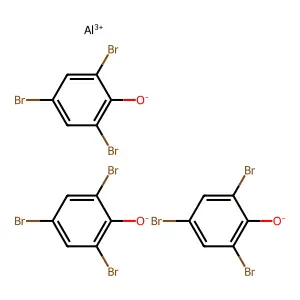 Phenol, 2,4,6-tribromo-, aluminum salt (3:1) structure