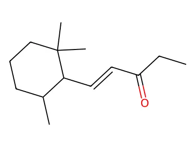 1-(2,2,6-Trimethylcyclohexyl)pent-1-en-3-one structure