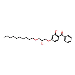 Methanone, [4-[3-(decyloxy)-2-hydroxypropoxy]-2-hydroxyphenyl]phenyl- structure