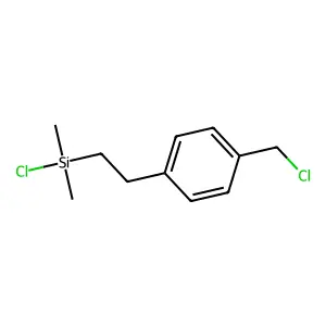 Chloro(2-(3(or4)-(chloromethyl)phenyl)ethyl)dimethylsilane structure