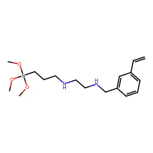 1,2-Ethanediamine, N1-[(ethenylphenyl)methyl]-N2-[3-(trimethoxysilyl)propyl]- structure