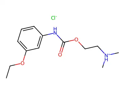Carbanilic acid, m-ethoxy-, 2-(dimethylamino)ethyl ester, hydrochloride structure