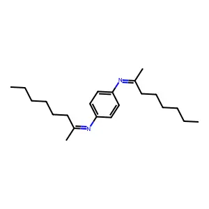 1,4-Benzenediamine, N1,N4-bis(1-methylheptylidene)- structure