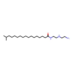 Isooctadecanamide, N-(2-((2-aminoethyl)amino)ethyl)- structure