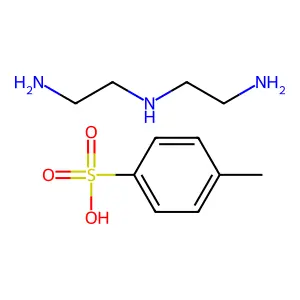 1,2-Ethanediamine, N1-(2-aminoethyl)-, 4-methylbenzenesulfonate (1:?) structure