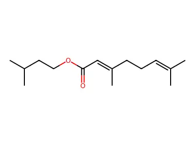3-Methylbutyl 3,7-dimethylocta-2,6-dienoate structure
