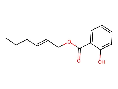 (E)-2-hexen-1-yl salicylate structure