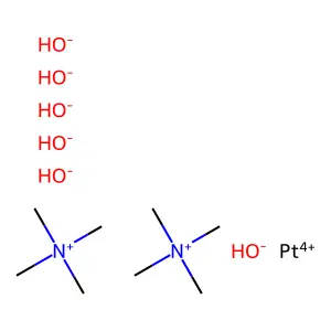 Methanaminium, N,N,N-trimethyl-, (OC-6-11)-hexahydroxyplatinate(2-) (2:1) structure