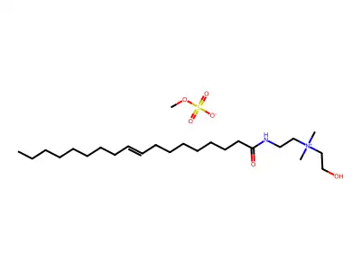 2-Hydroxyethyl-dimethyl-[2-(octadec-9-enoylamino)ethyl]azanium;methyl sulfate structure