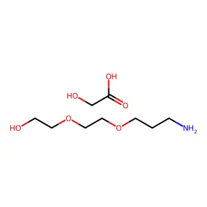 Acetic acid, 2-hydroxy-, compd. with 2-[2-(3-aminopropoxy)ethoxy]ethanol (1:1) structure