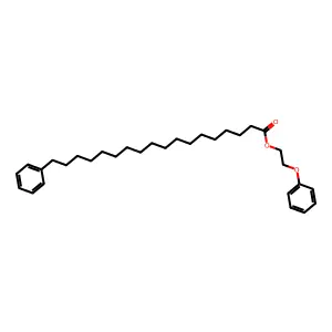 Benzeneoctadecanoic acid, 2-phenoxyethyl ester structure