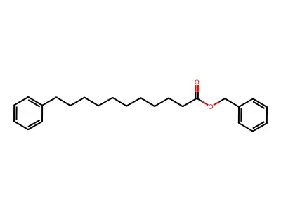 Undecanoic acid, phenyl-, phenylmethyl ester structure