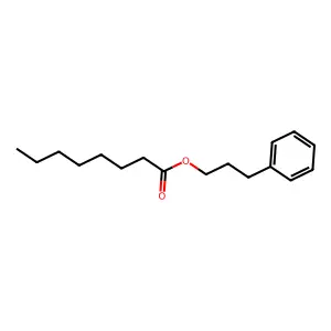 Octanoic acid, 3-phenylpropyl ester structure